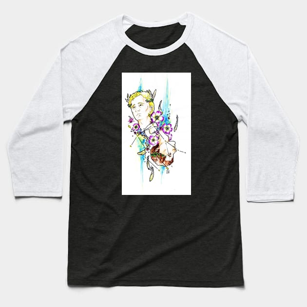 Gemini Baseball T-Shirt by Nenril